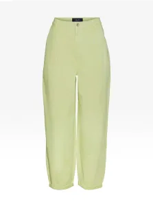 Light Green Wide Trousers Noisy May Lou - Women #666597
