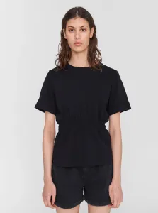 Black T-shirt with lashing at the waist Noisy May Palmer - Women