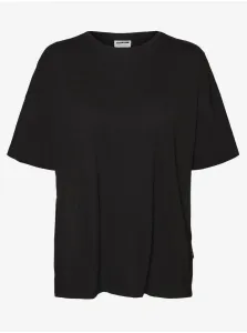 Black Loose Basic T-Shirt Noisy May Mathilde - Women #584528