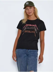 Black T-Shirt Noisy May Nate Metallica - Women
