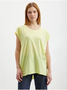 Yellow Womens Basic T-Shirt Noisy May Mathilde - Women #5660082