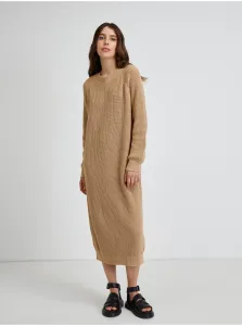 Béžové sveter šaty hlučné máj Lucia - ženy