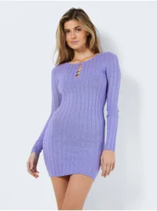 Light Purple Sheath Dress with Decorative Neckline Noisy May Fr - Women #5545837