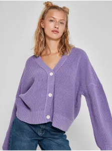 Fialový sveter hlučný May Una - ženy