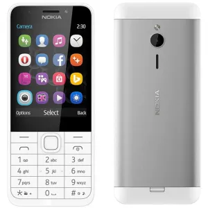 Nokia 230, Dual SIM, strieborný