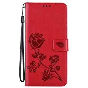 Puzdro Rose Book Samsung Galaxy A14 4G/5G - červené
