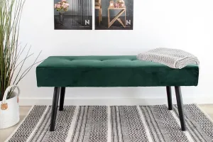Norddan Dizajnová lavica Elaina zelený zamat #1442388