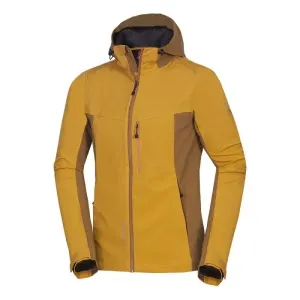 Northfinder BRENSSON Pánska softshellová bunda, žltá, veľkosť L