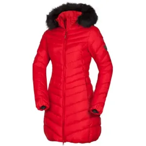 Northfinder VONILA Dámska dlhá zimná bunda, červená, veľkosť XS