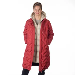Northfinder ENID Dámska športová zateplená bunda, červená, veľkosť