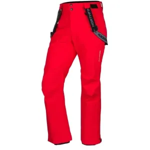Northfinder BRIAR Pánske lyžiarske nohavice, červená, veľkosť #4411659