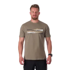 Northfinder JAYDEN Pánske tričko, khaki, veľkosť