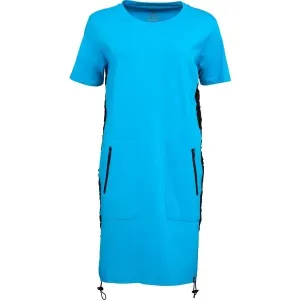 Northfinder ARRERA Dámske oversize šaty, modrá, veľkosť