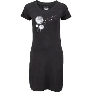 Northfinder RHONDAE Dámske tričkové šaty, čierna, veľkosť M