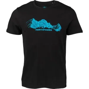 Northfinder ELBERT Pánske tričko, čierna, veľkosť M