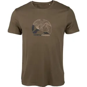 Northfinder NFSPHERE Pánske tričko na voľný čas, khaki, veľkosť L