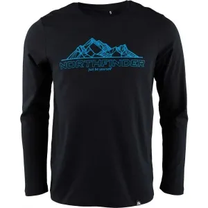 Northfinder ULISES Pánske tričko, čierna, veľkosť S