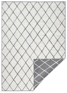 NORTHRUGS - Hanse Home koberce Kusový koberec Twin-Wendeteppiche 103118 grau creme – na von aj na doma - 80x150 cm