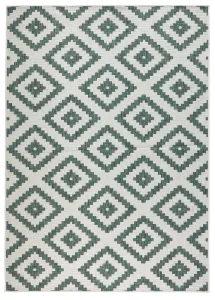 NORTHRUGS - Hanse Home koberce Kusový koberec Twin-Wendeteppiche 103131 grün creme – na von aj na doma - 160x230 cm