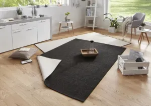Kusový koberec Twin-Wendeteppiche 103096 schwarz creme – na von aj na doma Rozmery koberca: 120x170