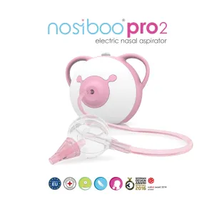 Nosiboo Pro2 Elektrická odsávačka nosových hlienov Růžová