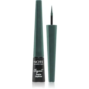 Note Cosmetique Elegant Matte Dipliner tekuté linky na oči s matným finišom odtieň 04 Ocean Green 2,5 ml