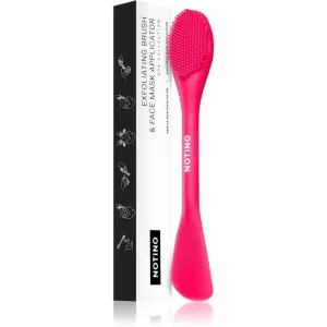 Notino Spa Collection Exfoliating brush & Face mask applicator exfoliačná kefka a aplikátor na pleťovú masku Pink