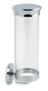 Novaservis - Zásobník na kozmetické tampóny sklo Metalia 1 chróm 6172,0
