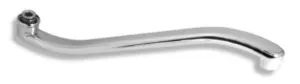 Novaservis - Výtokové ramienko 35 cm prehnuté biela-chróm RAM1078,1