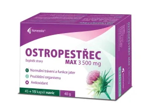 Noventis PESTREC MAX 3500 mg cps 45+15 navyše (60 ks)