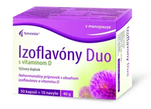 Noventis Izoflavóny Duo s vitamínom D cps mol 50 + 10 navyše (60 ks)