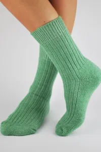 Dámske ponožky Noviti SW001 s vlnou Mätová 35-38