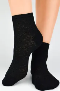 Členkové dámske ponožky Noviti ST041 - viskóza Čierna 36-41