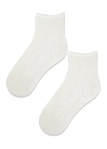 Členkové dámske ponožky Noviti ST041 - viskóza Ecru 36-41