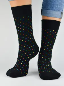 Noviti SB 002 U 07 puntíky černé Pánské ponožky #7864152