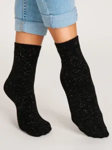 Noviti SB 012 W 01 lurex černo-zlaté Dámské ponožky