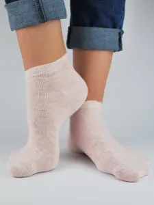Dámske ponožky Noviti ST022 s trblietavými nitkami Ružová 35-38