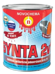 SYNTA 2v1 - Jednovrstvová antikorózna farba 1999M - čierna matná 5 kg