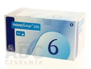NovoFine IHLA INZ 31G 0,25X6MM injekčná ihla jednorázová 31Gx6mm, 100 ks