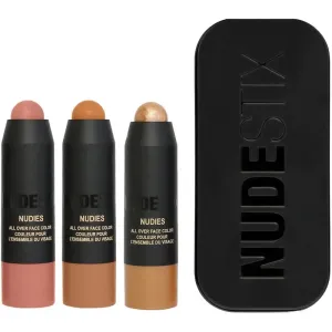 Nudestix Darčeková sada dekoratívnej kozmetiky Soft & Warm Nudes Mini 3 ks