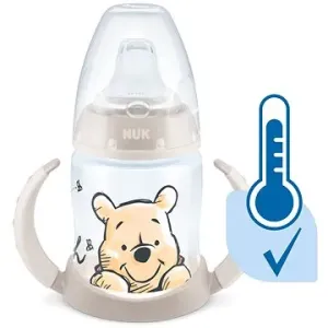 NUK  fľaštička na učenie  DISNEY-Medvedík Pú s kontrolou teploty 150 ml béžová (mix motívov) #27975