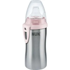 NUK Active Cup Stainless Steel detská fľaša Rose 215 ml