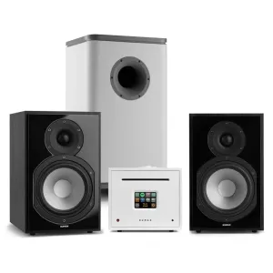 Numan Unison Reference 802 Edition, stereo systém, zosilňovač, reproduktory, čierna/biela #1428994