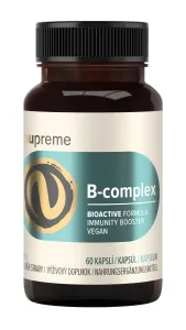 Nupreme B-Complex Bioactive komplex vitamínu B na normálnu činnosť nervovej sústavy a pre krásnu pleť 60 cps