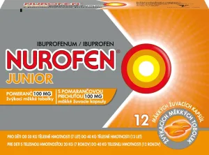 NUROFEN Junior s pomarančovou príchuťou 100 mg cps mdl (blis.PVC/PE/PVDC/Al) 1x12 ks