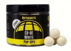 Nutrabaits plávajúce boilie pop-up co-de white 15 mm