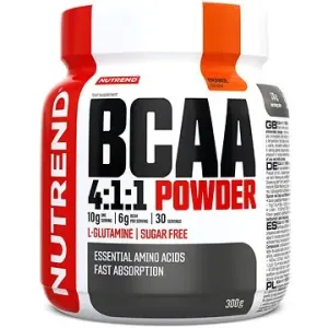 Nutrend BCAA Mega Strong Powder, 300 g, pomaranč