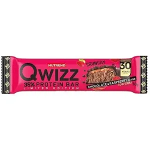 Nutrend QWIZZ Protein Bar 60 g, čokoláda + malina