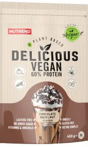 Nutrend Delicious Vegan Protein 450 g, čokoláda+lieskový orech