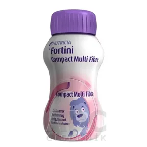 Fortini Compact Multi Fibre, tekutá výživa s jahodovou príchuťou, 4x125ml